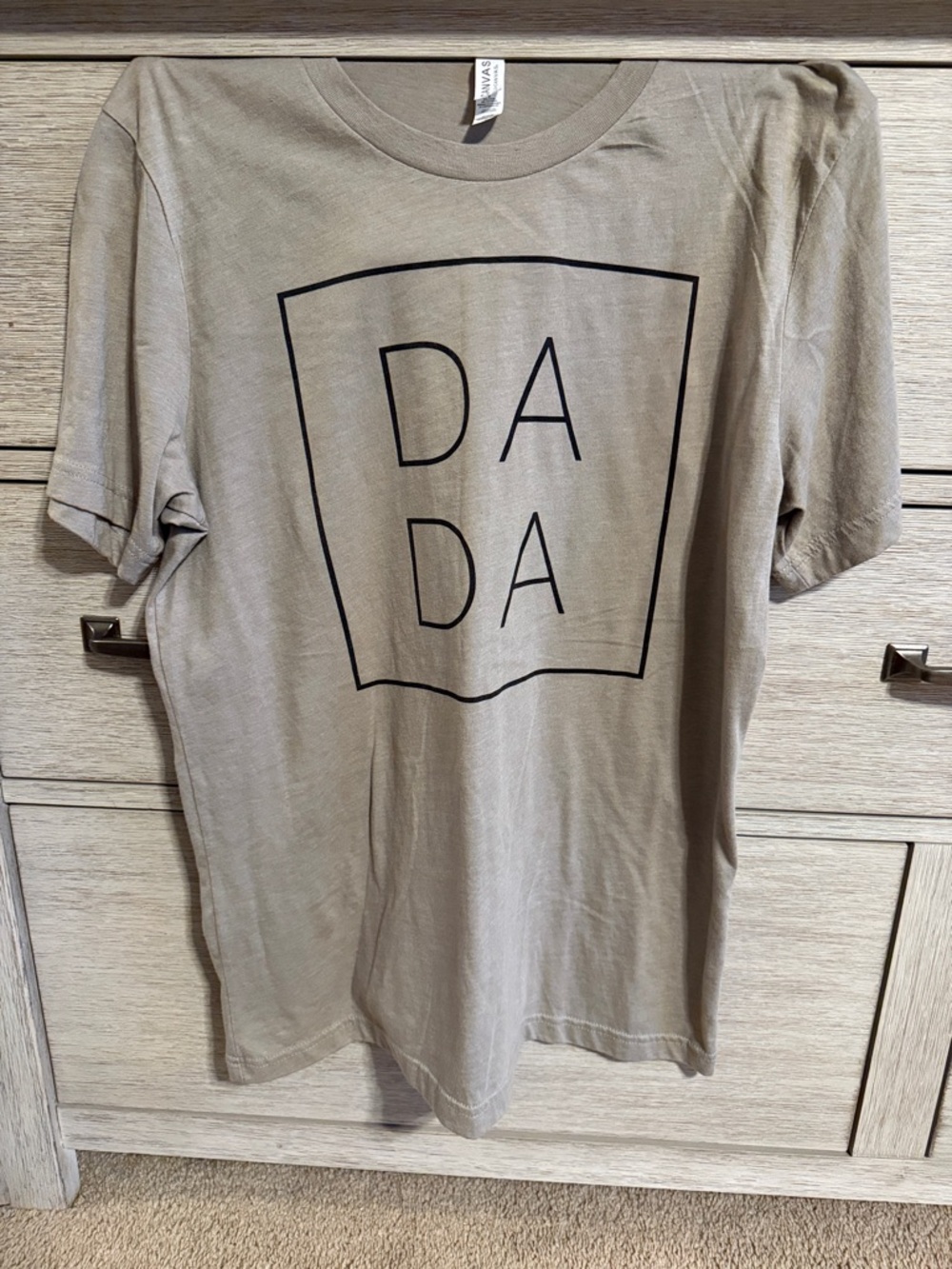 Ada Taupe Short-Sleeve Tee with Black DADA Graphic